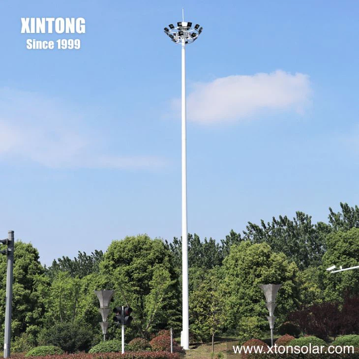luce di palo del sistema di sollevamento LED di 20/30/40m alta con il proiettore per illuminazione dell'aeroporto del quadrato dello stadio