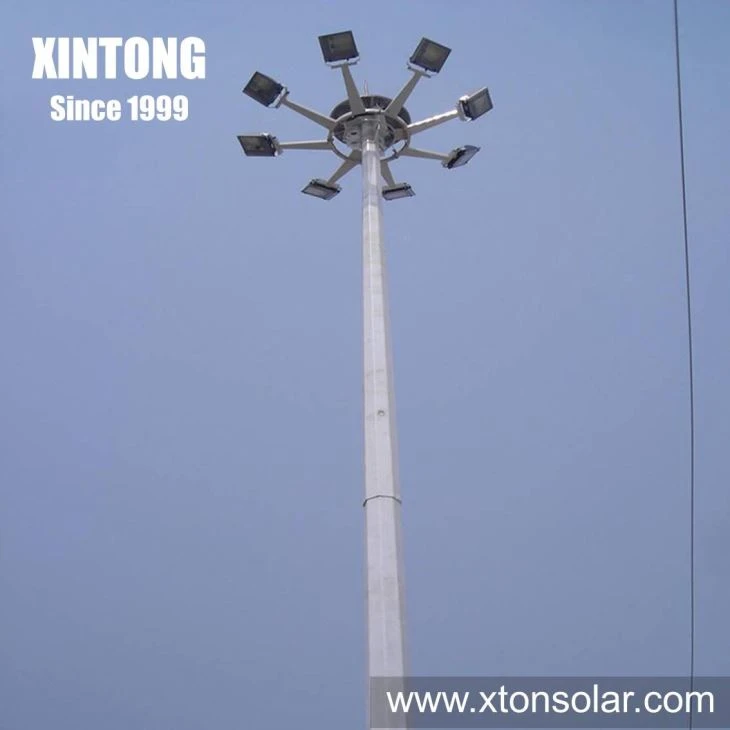 35m Steel Galvanized Pole LED Outdoor High Mast Light