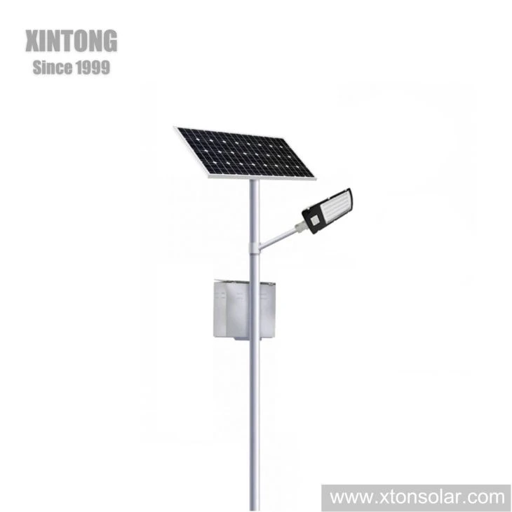 Warm Light LED Solar Street Light With White Battery Box Warm Light LED Solar Street Light With White Battery Box