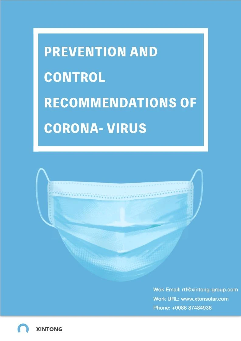 Prevention And Control Recommendations Of Corona- Virus